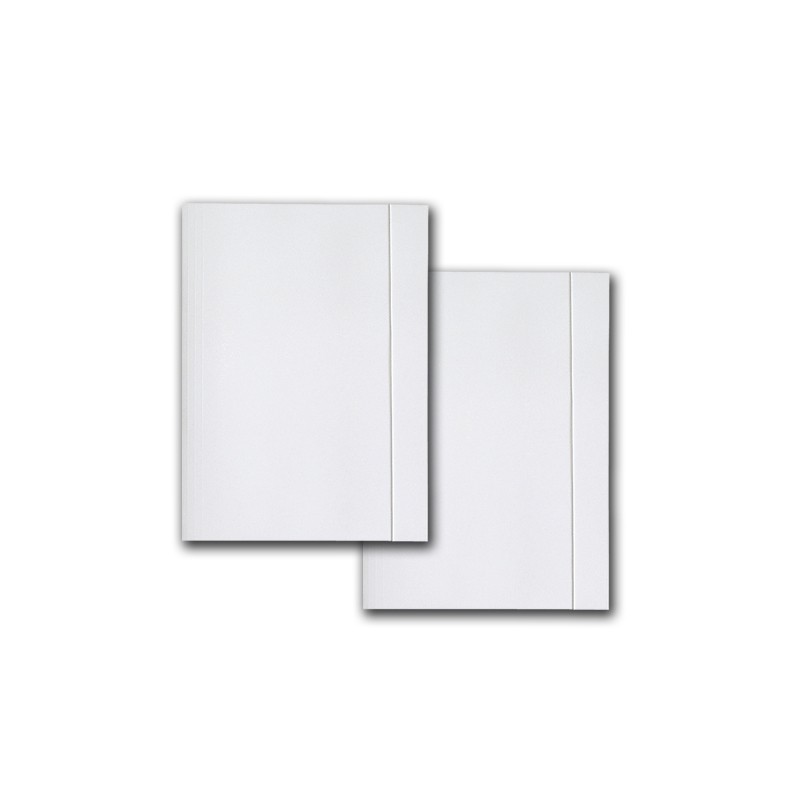 Teczka z gumką kolor biała Barbara